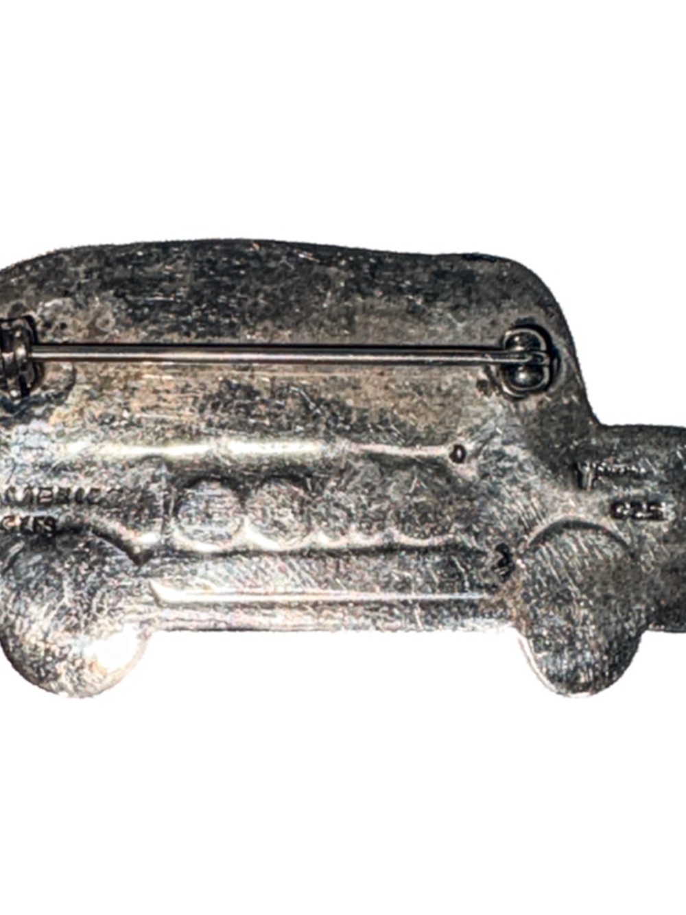Vintage Sterling Silver School Bus Brooch 925 Mexico - Picture 11 of 14